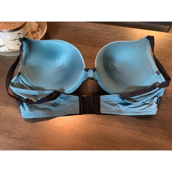 Torrid Sage Eyelash Lace Push-up Plunge Bra 40DD - Picture 3 of 15